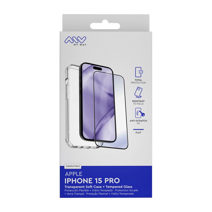 Housse et Protecteur pour Téléphone Portable Myway iPhone 15 Pro