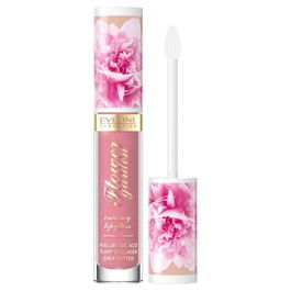 Eveline Cosmetics Gloss à Lèvres Flower Garden Glossy N°01 Delicate Rose - Brillant à Lèvres - 4.5 ml