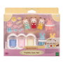 Sylvanian Families Les triplés Lapin Chocolat et accessoires de puériculture