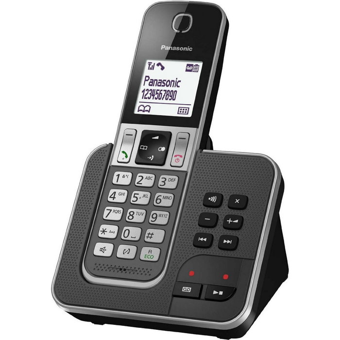 Panasonic KX-TGD320FRG Téléphone sans fil Blanc Noir Gris