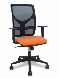 PIQUERAS Y CRESPO Chaise de Bureau Motilla Synchro Orange et Noir