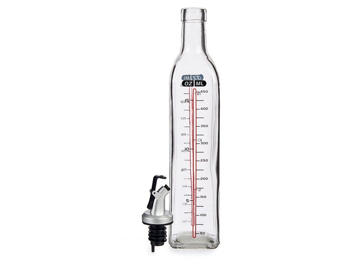 Vivalto Huilier avec doseur 500 ml verre plastique silicone transparent 5.5x30.5x5.5 cm (Set de 24) Vivalto Huilier avec doseur 500 ml verre plastique silicone transparent 5.5x30.5x5.5 cm (Set de 24)