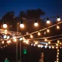 Lumisky Guirlande lumineuse LED Party Milky 10 - 10 globes blanc chaud, 5.7 m, connectable, 8 modes, IP44, pour intérieur/extérieur