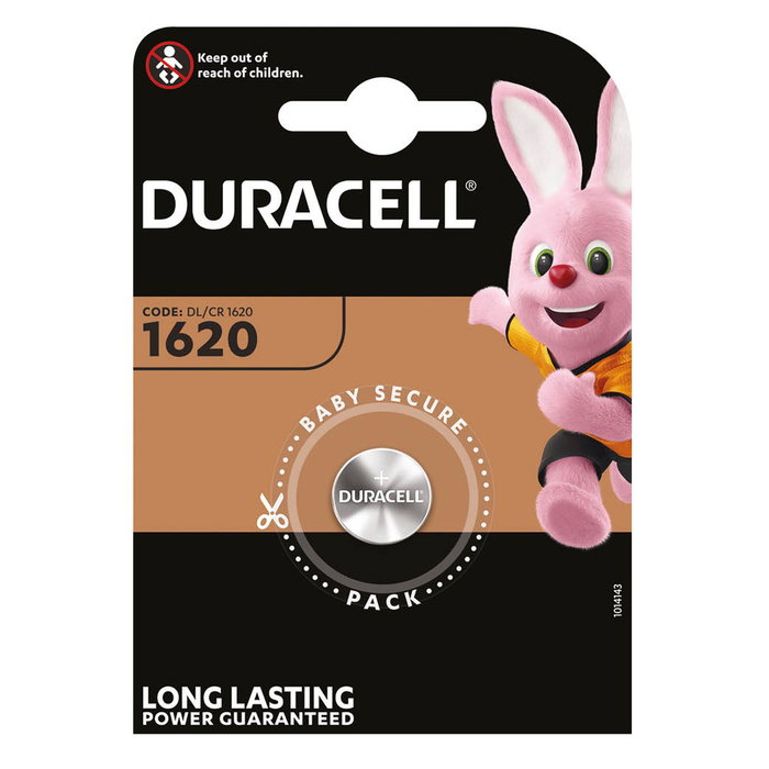 Duracell Micro pile bouton au lithium CR1620 3 V Ø16 x 2,0 mm blister