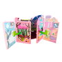 Famosa Pinypon - Maison des Contes PNY89000 - Maletín avec Princesse Jasmine, Chambre Rotative, Accessoires - Jeu de Rôle - Enfant +4 Ans
