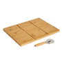 BigBuy Home Découpeur de Pizza Naturel Bambou 40 x 30 x 1,5 cm