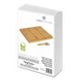 BigBuy Home Découpeur de Pizza Naturel Bambou 40 x 30 x 1,5 cm