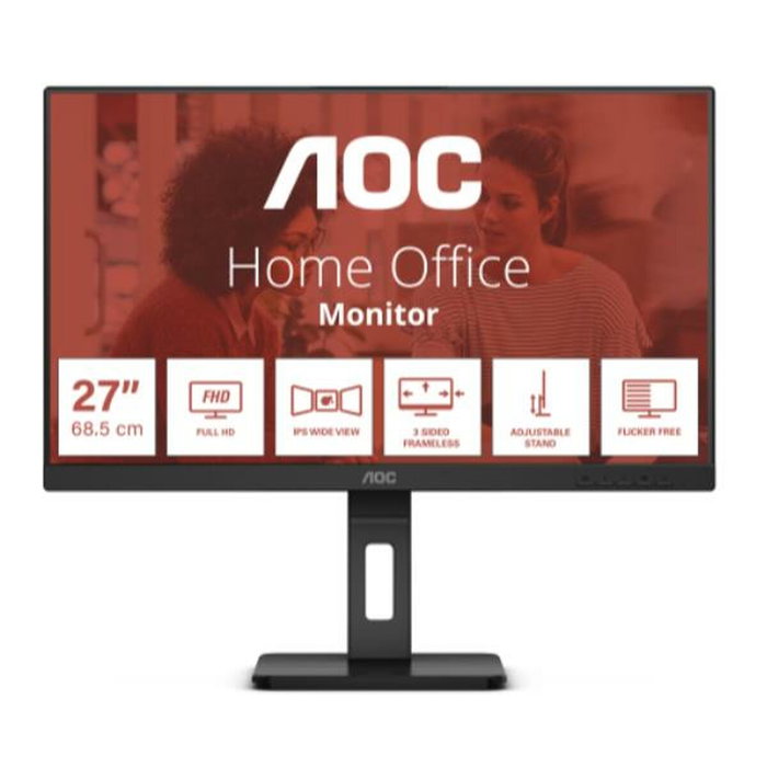 AOC Écran PC 27E3QAF - 27" IPS Full HD, USB-C, 75 Hz, Noir
