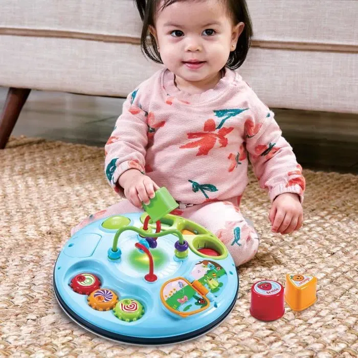 Vtech Baby - Table d'activités évolutive Nature - Jouet en bois FSC® parlant et musical - 3 en 1 de 9 mois à 4 ans