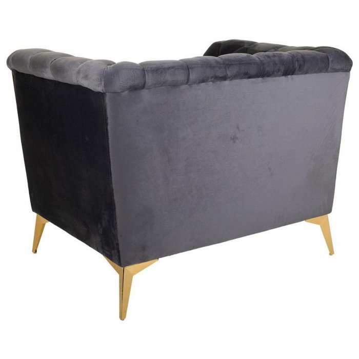 Fauteuil Alexandra House Living Gris 72 x 75 x 104 cm Rembourrage
