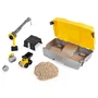 Kinetic Sand - Coffret de Sable Naturel pour Construction avec Grue et Engin de Chantier, Bac de Jeu Intégré, 907 g, Jouet Créatif pour Enfants dès 3 Ans