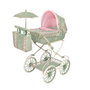 Decuevas Poussette de Poupée Pliable Botanic avec Parasol et Sac pour Poupées jusqu'à 48 cm, 93 x 80 x 42 cm