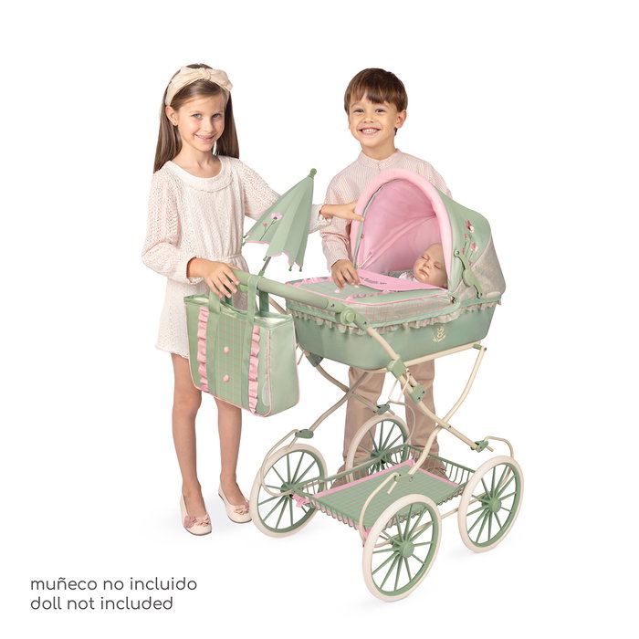 Decuevas Coche de Muñeca Plegable Botanic avec Ombrelle et Sac Decuevas Coche de Muñeca Plegable Botanic avec Ombrelle et Sac