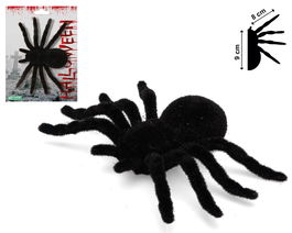 Déco Halloween - Araignée Fausse Noire 9 cm Réaliste pour Décorations Effrayantes et Anniversaire Thème Horreur