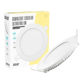 BX3 LIGHT Plaque LED circulaire 6W, 400Lm, 6000K, 40000h, empotrable ou de surface, modèle BX3-GP-LZ-1 pour intérieur