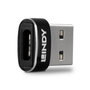 Lindy Adaptateur Compact USB 2.0 Type-A (Mâle) vers Type-C (Femelle) - Support 480 Mbit/s - Connecteurs Nickel et Or