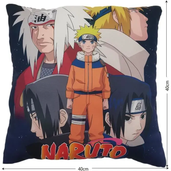 Naruto Coussin Décoratif Double Face Carré Naruto et ses Amis 40 x 40 cm en Microfibre Naruto Coussin Décoratif Double Face Carré Naruto et ses Amis 40 x 40 cm en Microfibre