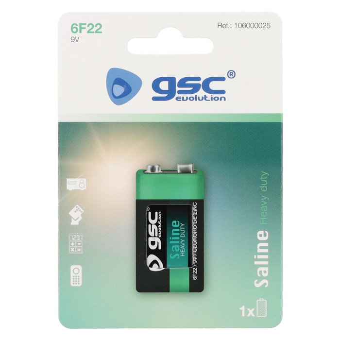 GSC Evolution Pile Saline 6F22 9V GSC Evolution Pile Saline 6F22 9V