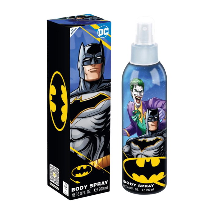 Air-Val - Eau de Cologne Corps Batman et Joker - 200 ml - Parfum avec notes florales et fruitées pour homme