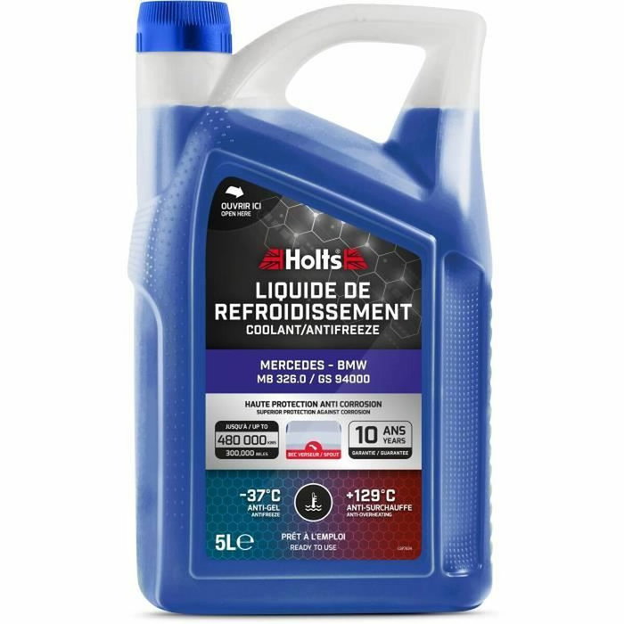 Holts Liquide de Refroidissement Dédié Mercedes - BMW 325.0 / GS94000 5L + Bec Holts Liquide de Refroidissement Dédié Mercedes - BMW 325.0 / GS94000 5L + Bec