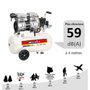 Mecafer Compresseur Silencieux 24L 1HP 8 bar Blanc