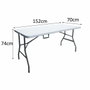 BigBuy Outdoor Table de réception pliante TERRANOVA - Blanche - 6 personnes