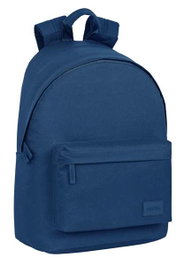 Safta Basic - Sac à dos pour ordinateur portable 14.1 pouces, 31x41x16 cm, couleur bleu marine