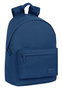 Safta Basic - Sac à dos pour ordinateur portable 14.1 pouces, 31x41x16 cm, couleur bleu marine