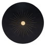 BigBuy Home Table d'appoint Noir Doré Ronde