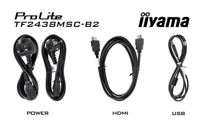 iiyama ProLite TF2438MSC-B2 Moniteur Tactile 60,5 cm (23,8 pouces) Noir