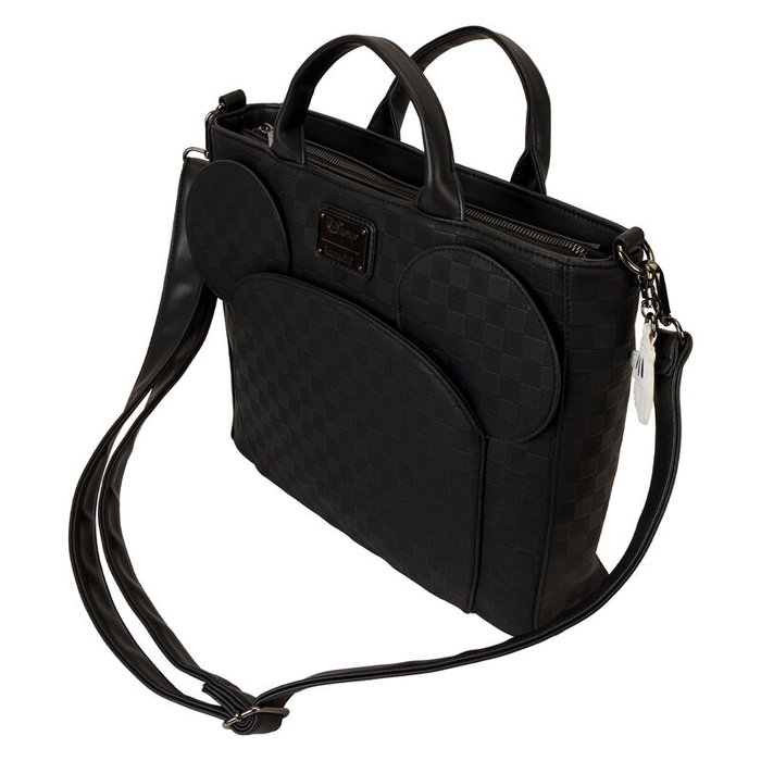 LOUNGEFLY Sac à dos bandoulière style sac à main Mickey Disney Evergreen en similicuir PU avec détails bronze