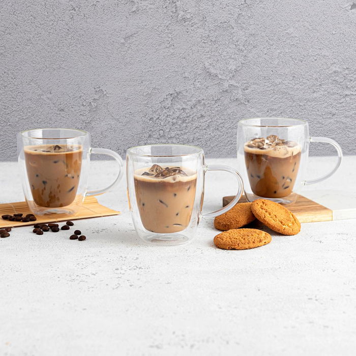 Taza Doble Pared Vidrio Serenia Quid 30 cL (24 Unidades)