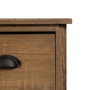 BigBuy Home Vitrine avec Double Porte en Cristal Naturel Verre Bois d'épicéa