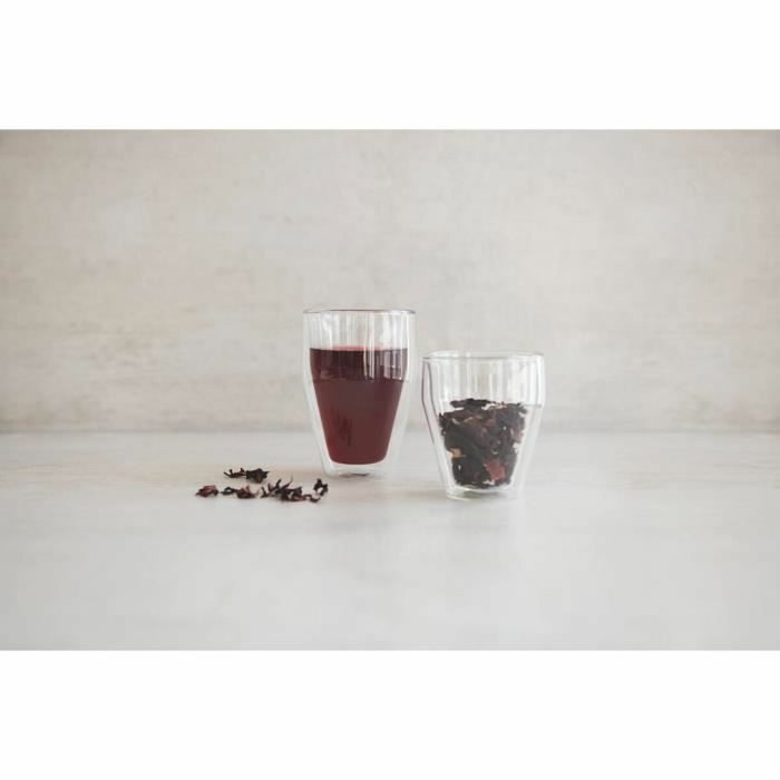 Bodum Set de 6 verres Titlis double paroi 0,35 l Transparent