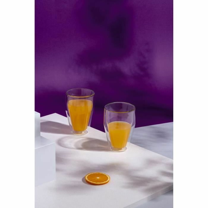 Bodum Set de 6 verres Titlis double paroi 0,35 l Transparent