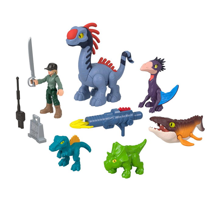 Imaginext Pack de Figurines Dinosaures Air, Mer et Terre Jurassic World Imaginext Pack de Figurines Dinosaures Air, Mer et Terre Jurassic World