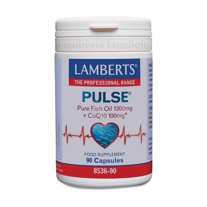 Lamberts Pulse Huile de Poisson 1300mg + CoQ10 100mg 90 capsules Lamberts Pulse Huile de Poisson 1300mg + CoQ10 100mg 90 capsules