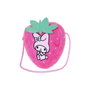 Karactermania - Sac bandoulière My Melody peluche fraise douce avec compartiment zippé et intérieur doublé - 22 x 22 x 8 cm - Polyester - Rose