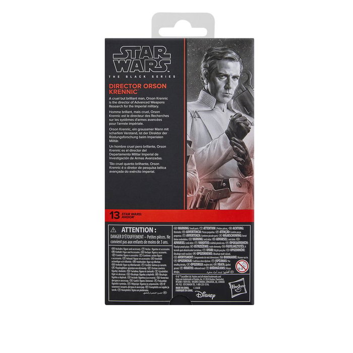 Hasbro Star Wars The Black Series - Directeur Orson Krennic 15 cm