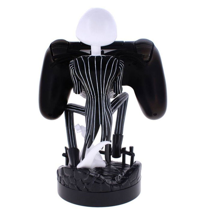 Exquisite Gaming Figurine Porte-Câble Jack Skellington La Nuit Avant Noël Disney en Plastique, Support pour Téléphone et Manettes, 21 cm