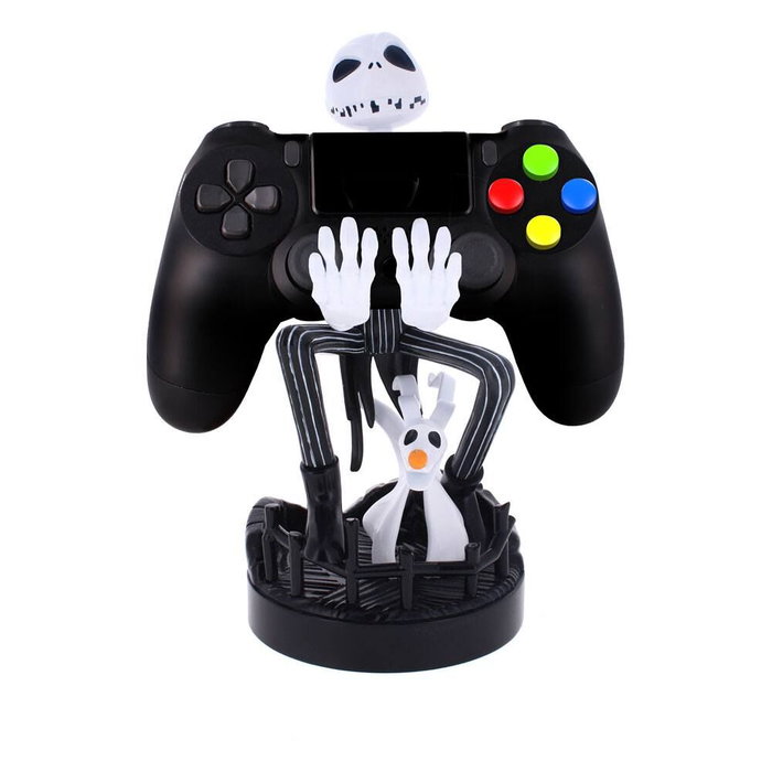 Exquisite Gaming Figurine Porte-Câble Jack Skellington La Nuit Avant Noël Disney en Plastique, Support pour Téléphone et Manettes, 21 cm