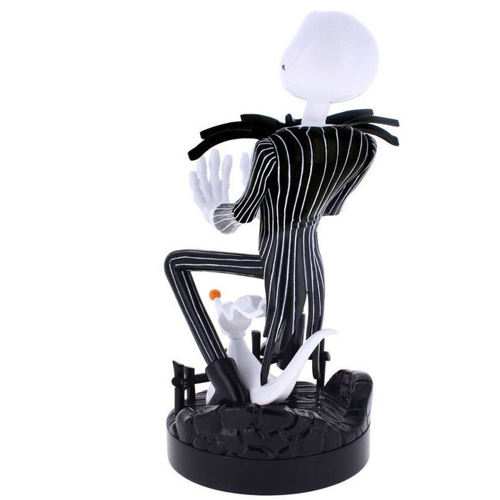Exquisite Gaming Figurine Porte-Câble Jack Skellington La Nuit Avant Noël Disney en Plastique, Support pour Téléphone et Manettes, 21 cm