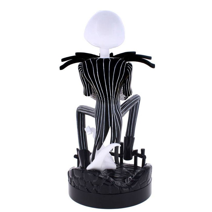 Exquisite Gaming Figurine Porte-Câble Jack Skellington La Nuit Avant Noël Disney en Plastique, Support pour Téléphone et Manettes, 21 cm