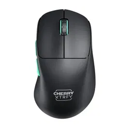 CHERRY XTRFY M64 WIRELESS - Souris de Gaming sans Fil Ultra-Légère 53g, Capteur PixArt 3395, 2.4 GHz, Autonomie 75h, Noir - Pour eSports