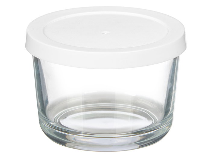 Vivalto Lot de 3 boîtes rondes en verre blanc 200 ml 31.5 x 6.8 x 9 cm (Set de 12) Vivalto Lot de 3 boîtes rondes en verre blanc 200 ml 31.5 x 6.8 x 9 cm (Set de 12)