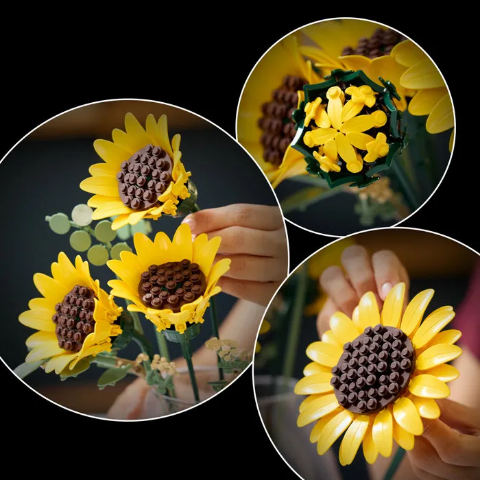 LEGO 11502 Botanicals Le Bouquet de Tournesols - Set de Fleurs Artificielles en Briques à Construire pour Adultes