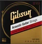 Gibson Juego Acústica Bronze 80/20 Coated Light 12-53 Cordes pour Guitare Acoustique