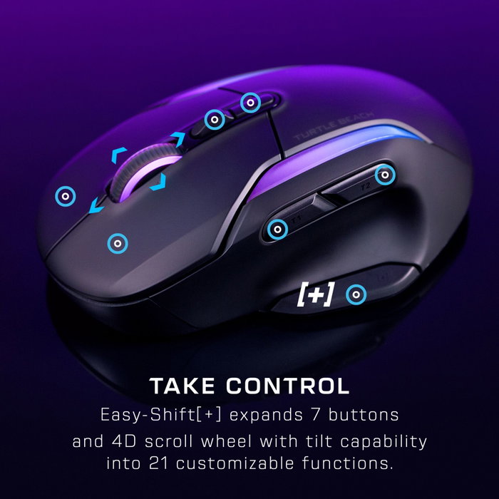 Turtle Beach Kone(TM) II Air - Souris Gaming Sans Fil, Bleu Turtle Beach Kone(TM) II Air - Souris Gaming Sans Fil, Bleu