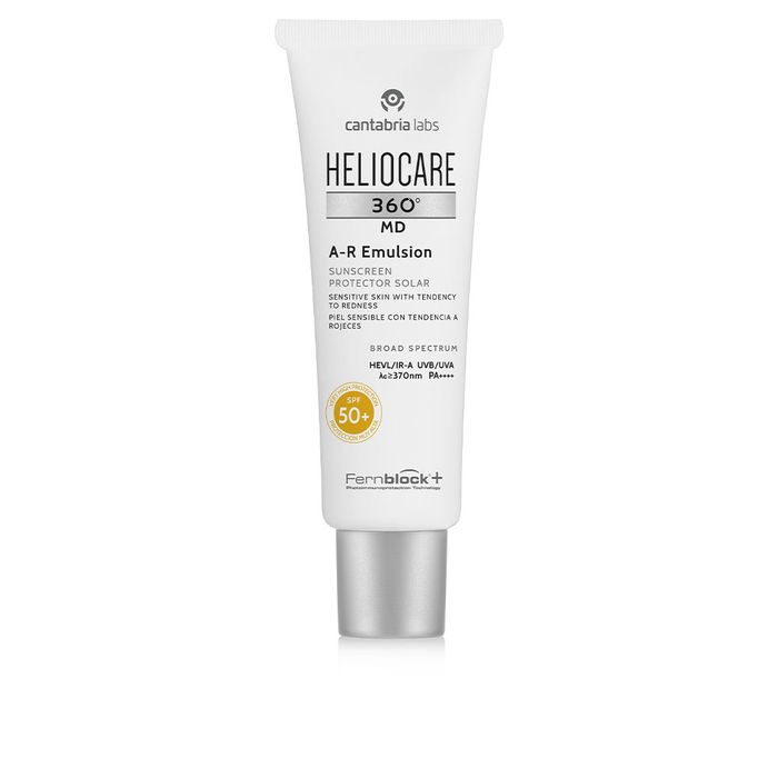 Heliocare 360° MD AR Émulsion Solaire SPF50+ 50 ml Peaux Délicates Sujettes aux Rougeurs Photoprotection Haute Efficacité