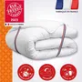Dodo Couette 140x200 cm CHAMPS DE LIN - Couette 1 personne chaude 450g/m² - 100% Polyester Thermolite avec Lin - Anti-acariens, Antibactérien - Blanc